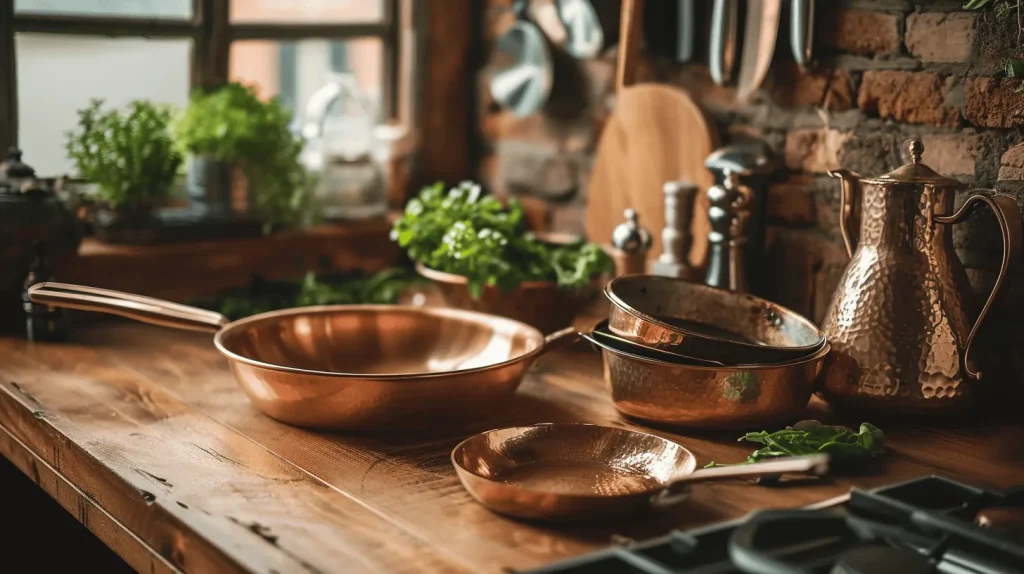 copper pans