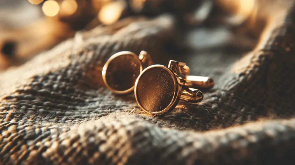 copper cufflinks