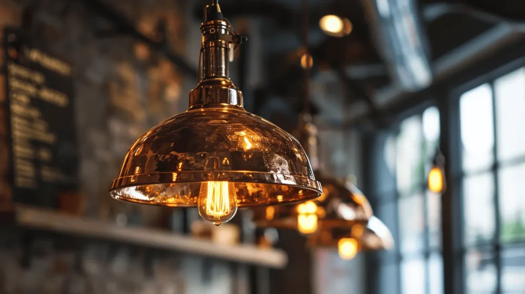 copper pendant light