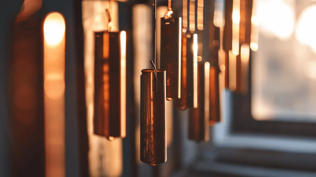 copper wind chimes